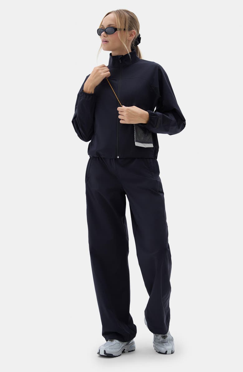 Halfdays Gwen Wide Leg Cargo Pants, Alternate, color, Black