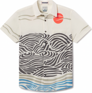 Baja Llama Red Sun Over Black Hills - Vagabond Button Up