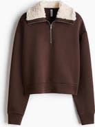 H&M Zip-top Scuba Knit Sweatshirt