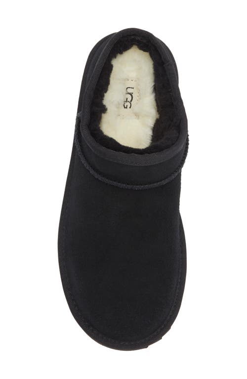 Ugg ® Kids' Classic Faux Shearling Slipper In Black