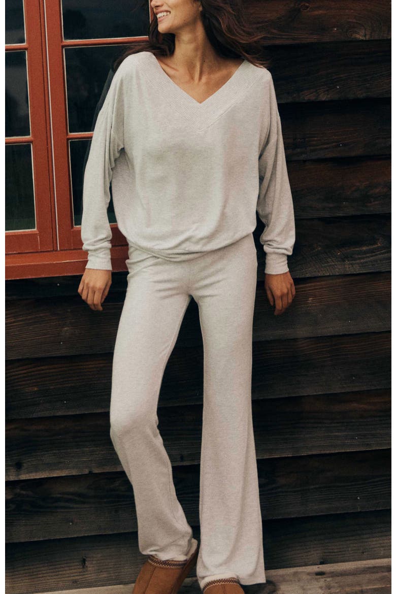 Women's Super Soft Relaxed Flare Pant, Alternate, color, Grey Marle