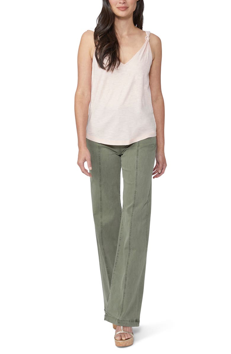 PAIGE Rylen Knot Shoulder Tank, Alternate, color, Rosesmke