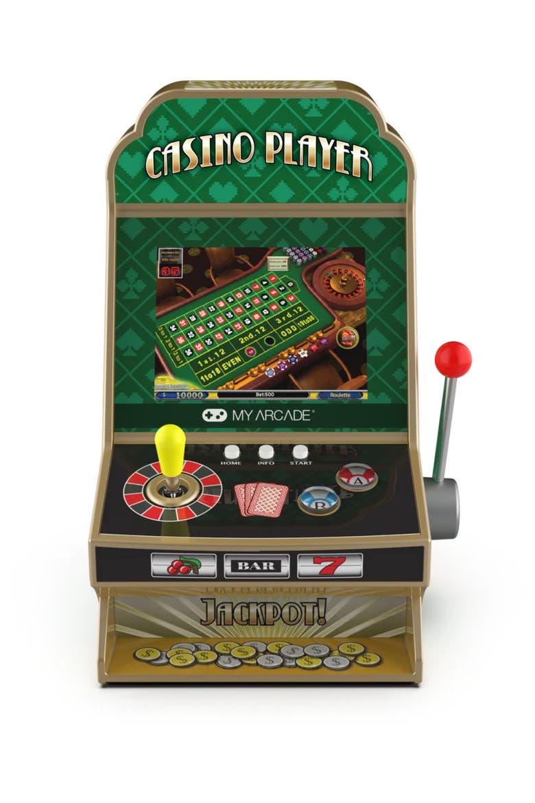 Myarcade Dgun3945 Casino Player Arcade Gaming Syst, Alternate, color, Multicolor