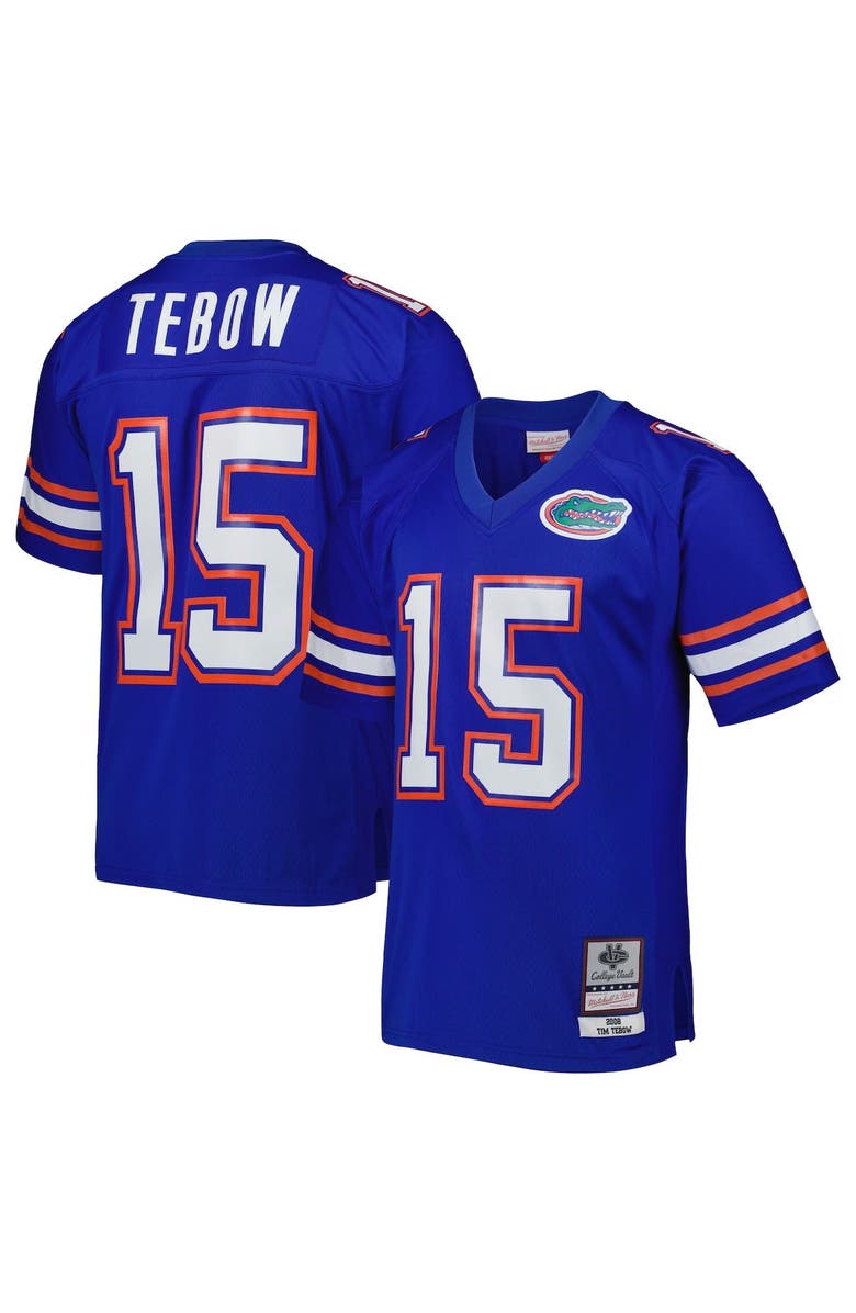 Mitchell & Ness Men's Mitchell & Ness Tim Tebow Royal Florida Gators Big & Tall Legacy Jersey, Main, color, Royal