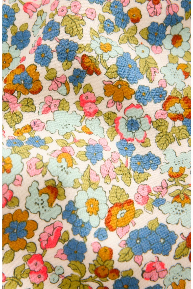 Kids' Fitted Floral Pajamas, Alternate, color, VINTAGE BLUE FLOWERBED