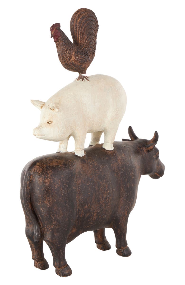 UMA Farm Animal Sculpture, Alternate, color, Brown Multi