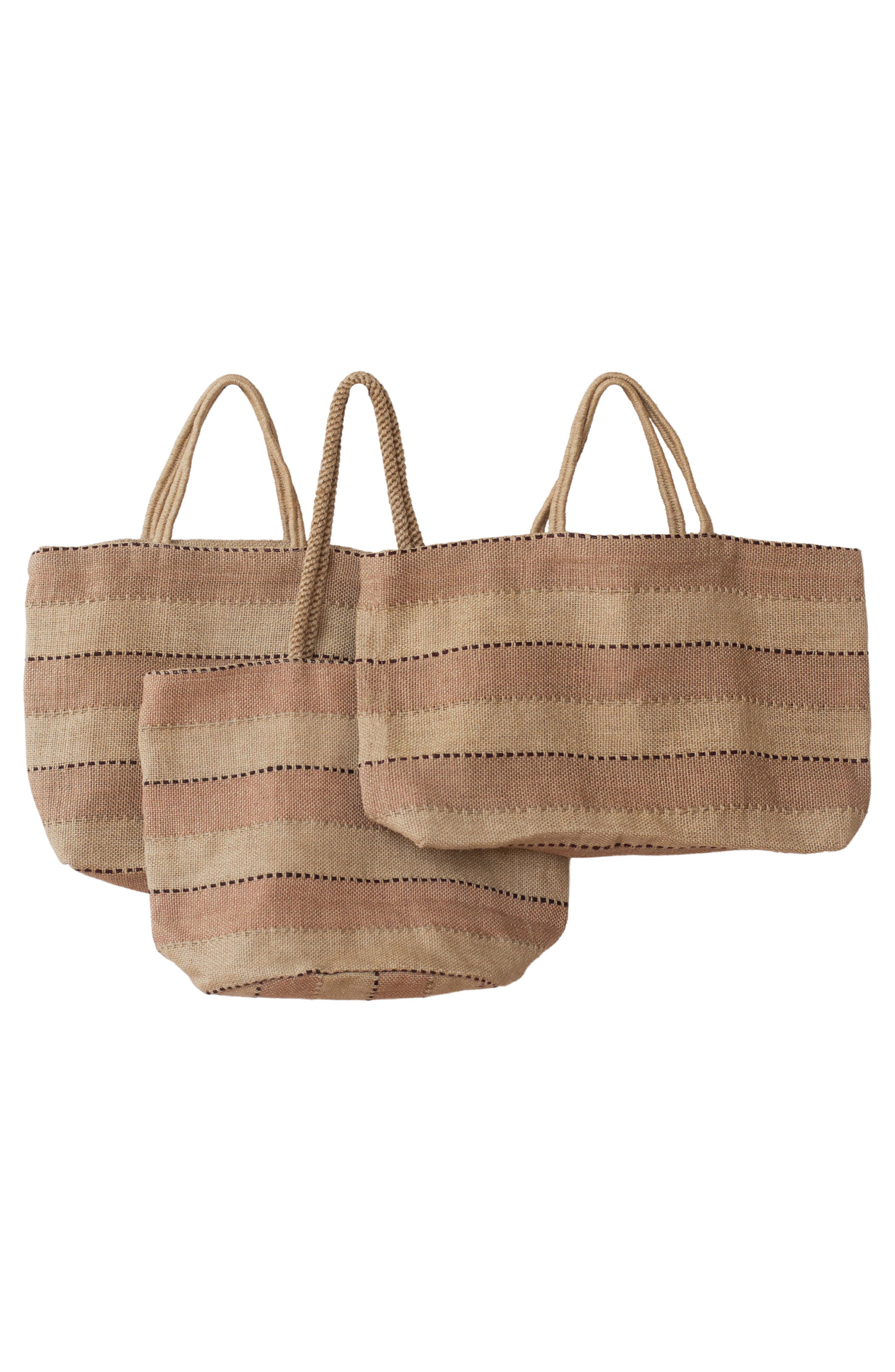 Will & Atlas Khari Wide Market Shopper Jute Tote, Alternate, color, Spice