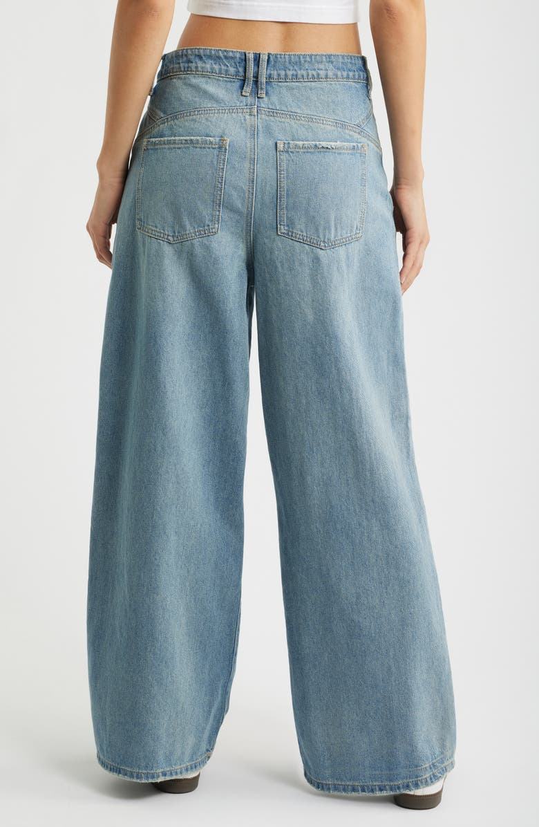 YMI Relaxed Extra Baggy Wide Leg Jeans, Alternate, color, Medium Blue