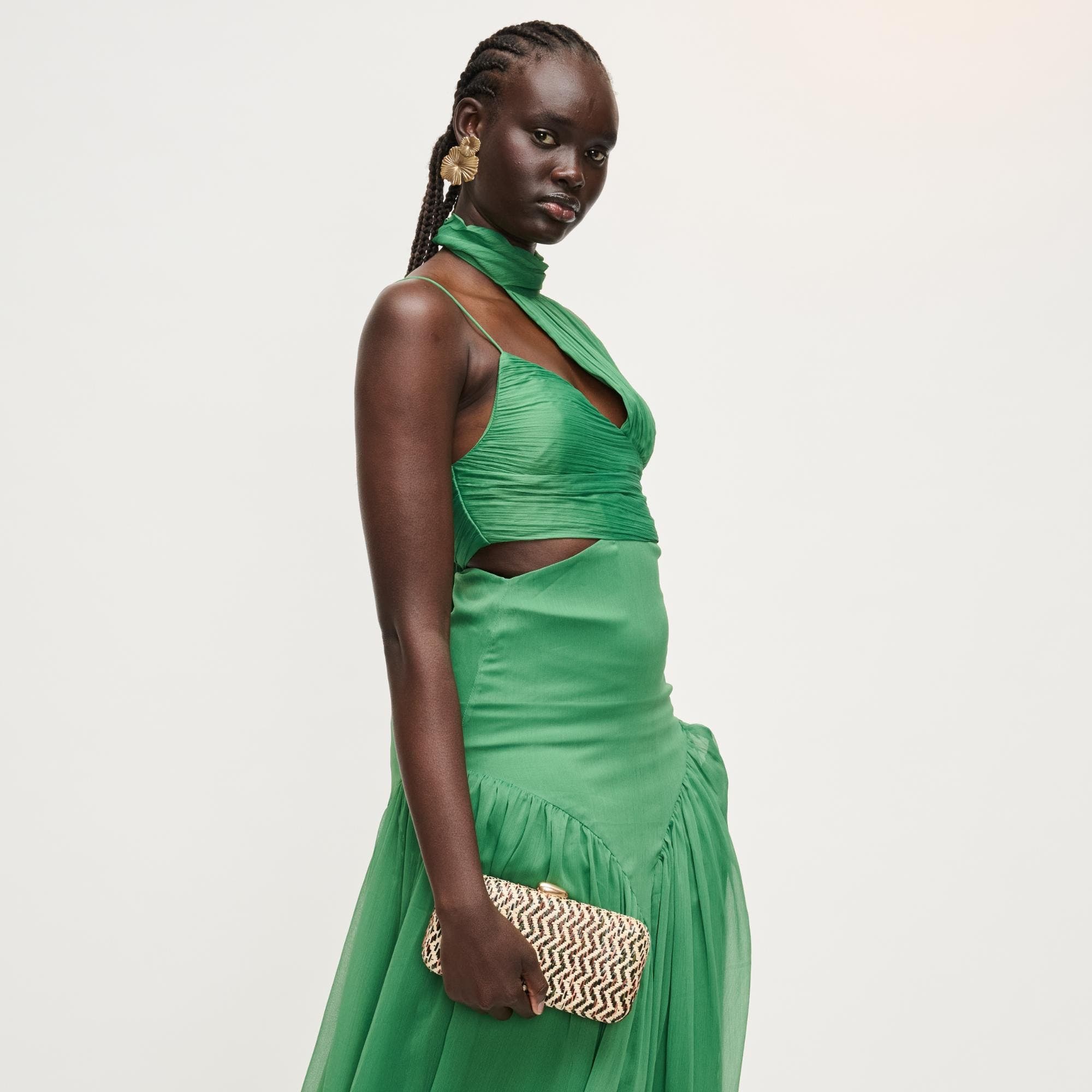 URBAN EXPRESSIONS HANDBAGS Valentina Evening Bag, Alternate, color, Green Multi