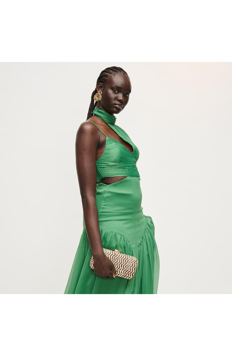 URBAN EXPRESSIONS HANDBAGS Valentina Evening Bag, Alternate, color, Green Multi