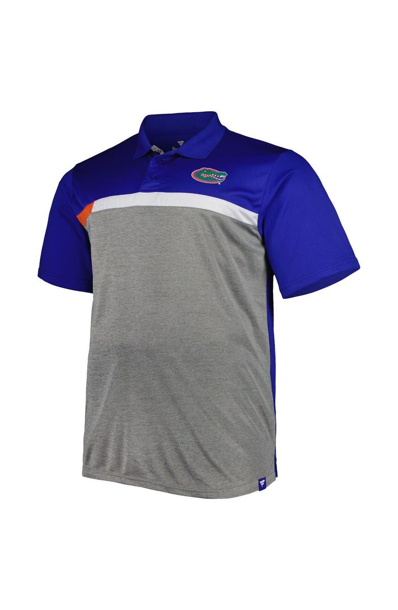 PROFILE Men's Royal/Gray Florida Gators Big & Tall Polo, Alternate, color,