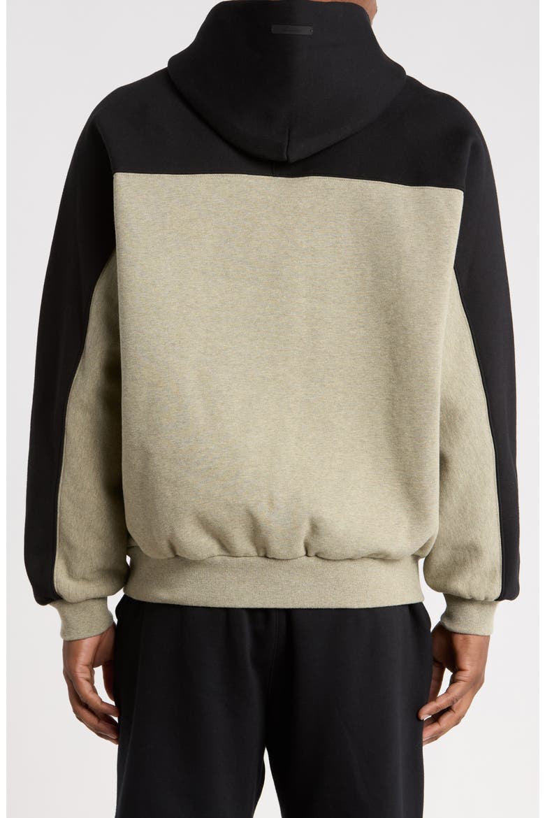 Pittsburgh Steelers 90s Relaxed Colorblock Hoodie, Main, color, SEAL HEATHER/ BLACK