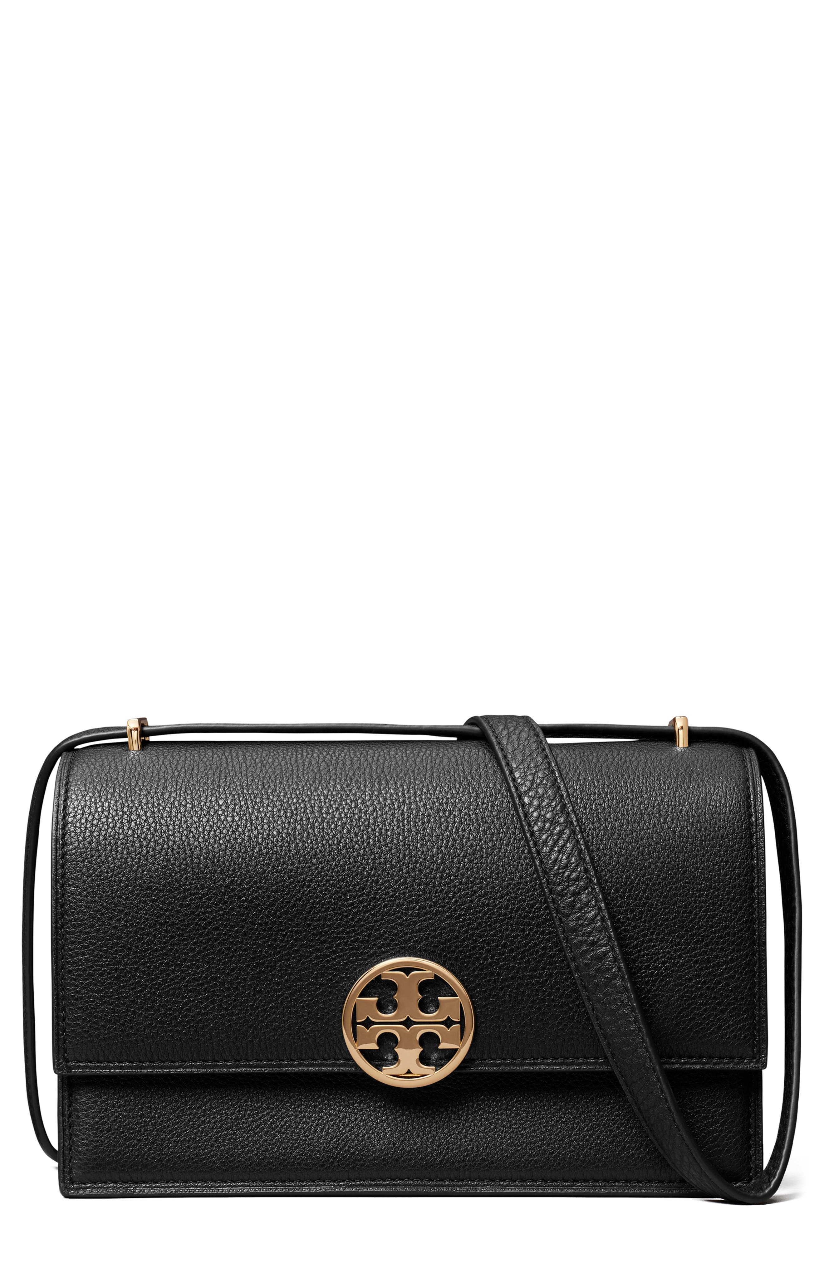 Tory Burch Miller Leather Convertible Shoulder Bag, Main, color, 