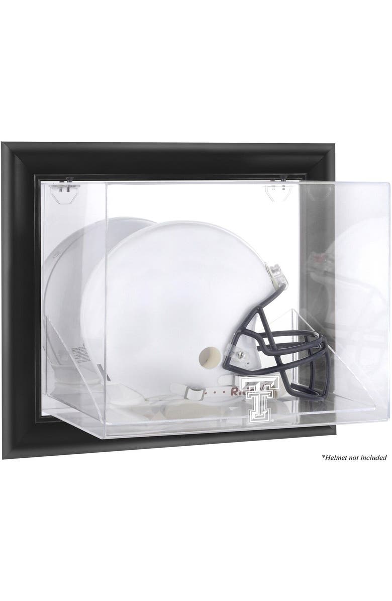 FANATICS AUTHENTIC Texas Tech Red Raiders Black Framed Wall-Mounted Helmet Display Case, Main, color, 