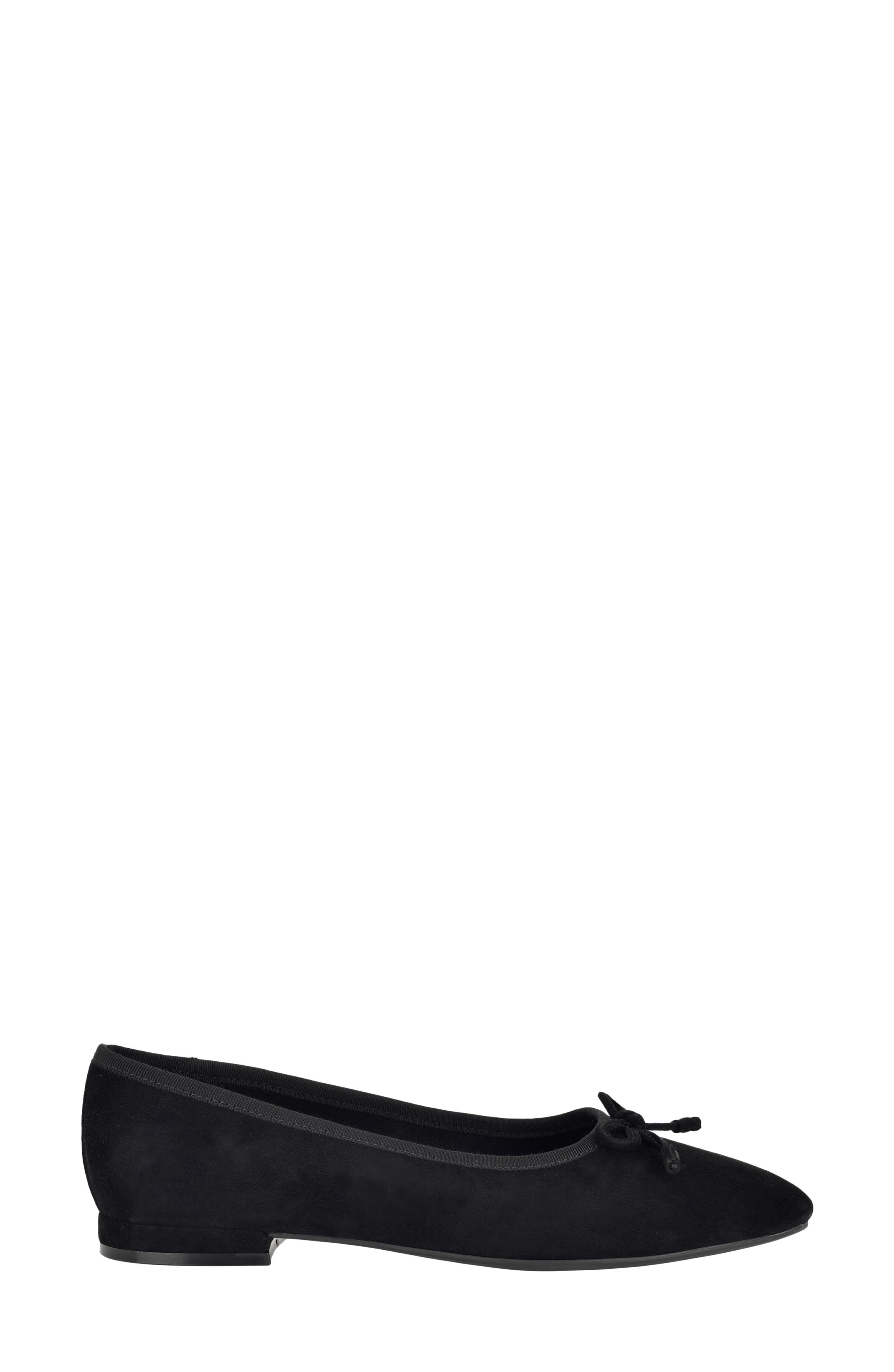 Calvin Klein Cyrie Bow Embellished Ballet Flat, Alternate, color, 