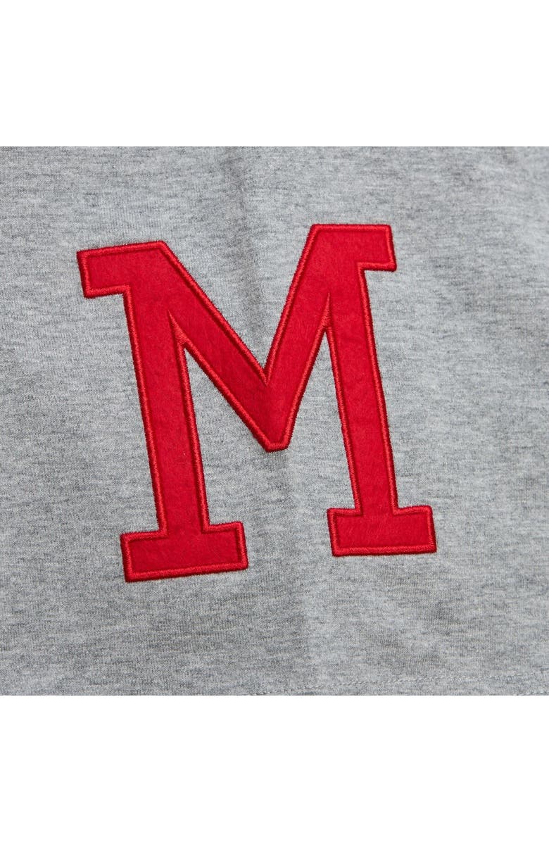 Mitchell & Ness Men's Mitchell & Ness Hank Aaron Heather Gray Milwaukee Braves Cooperstown Collection Legends T-Shirt, Alternate, color, 