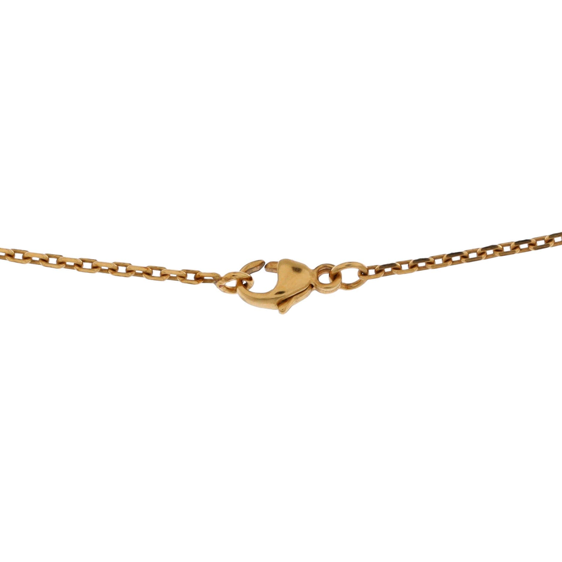 Pre-Owned Hermes Pop H Pendant Chain Necklace Metal and Enamel Mini, Alternate, color, Gold