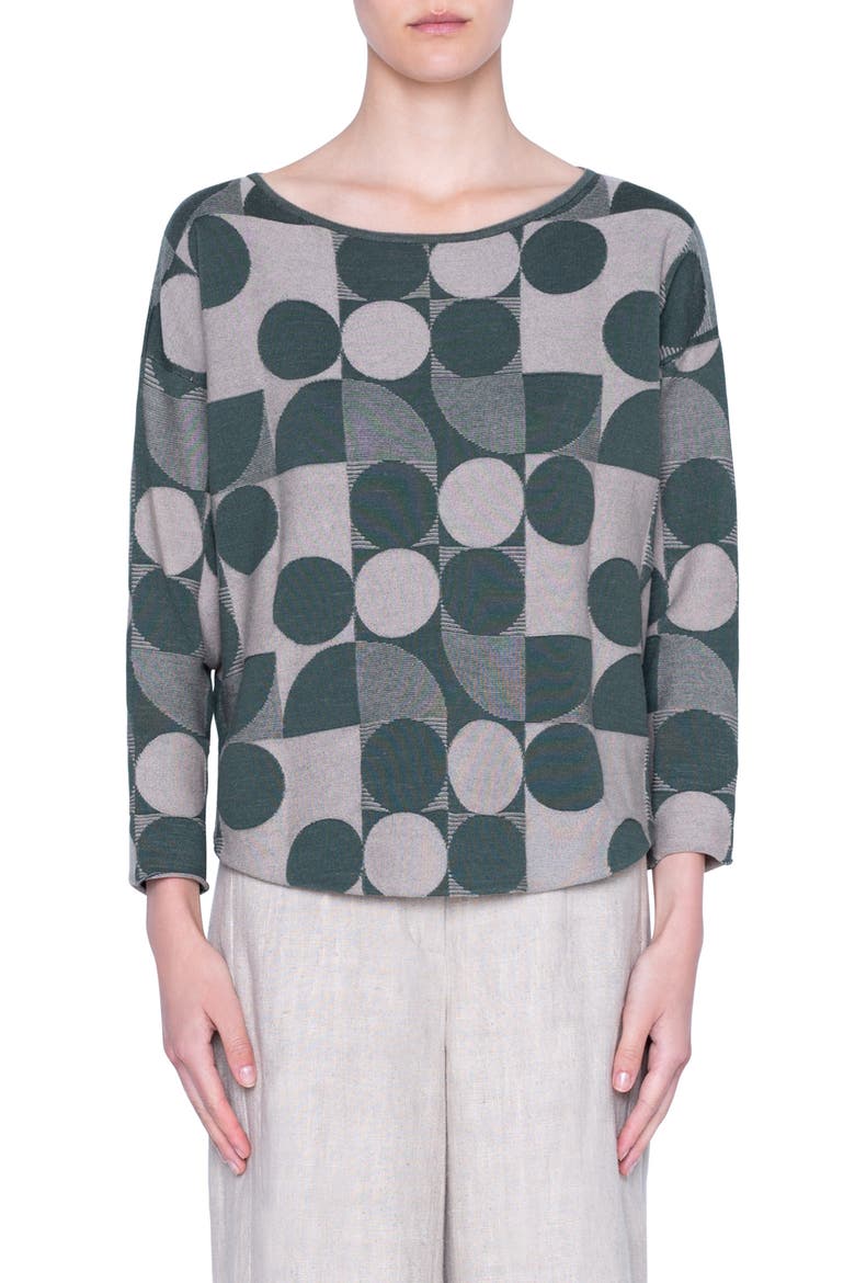 Circlefield Intarsia Sweater, Main, color, CIRCLE FIELD PRINT MULTI