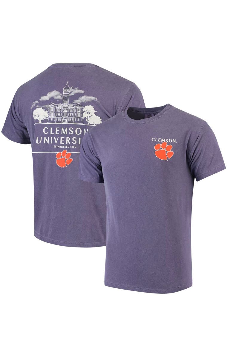 IMAGE ONE Men's Purple Clemson Tigers Campus Local Comfort Colors T-Shirt, Main, color, 