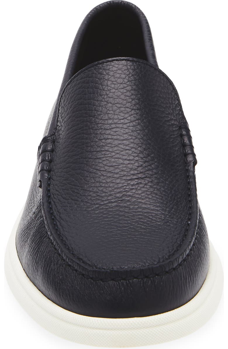 BOSS Sienne Moc Toe Slip-On Sneaker, Alternate, color, Dark Blue