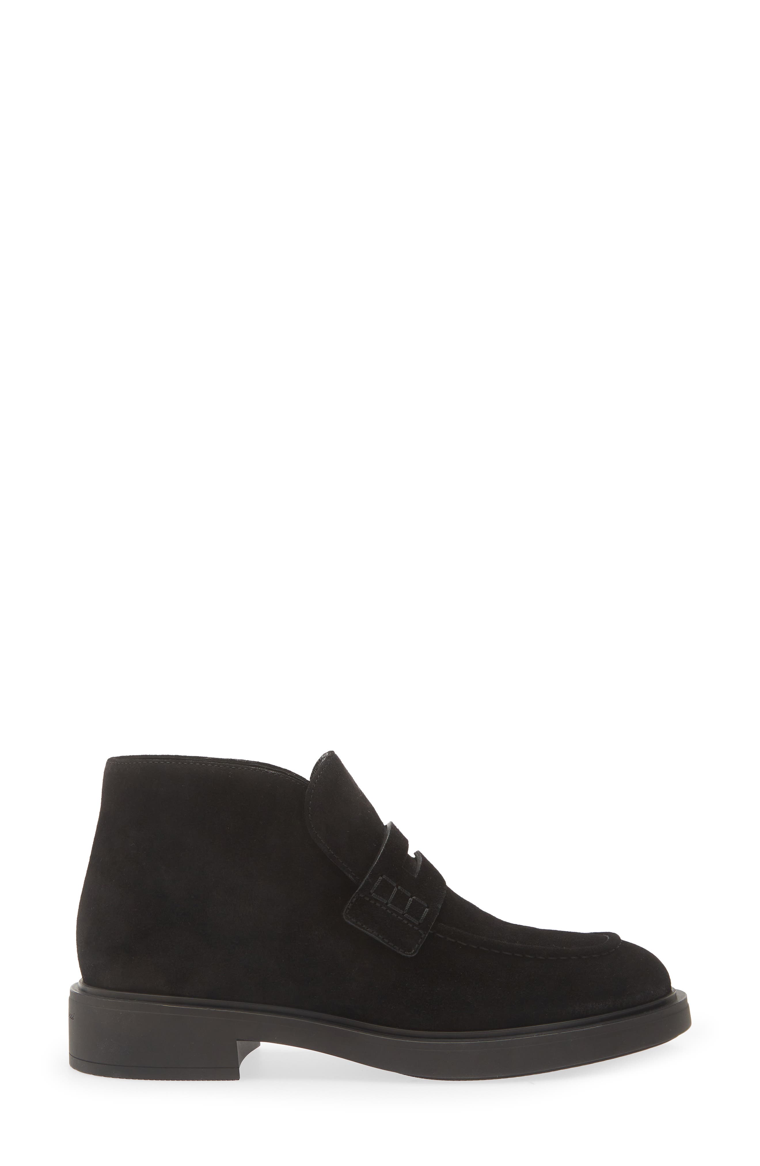 Leather Chukka Boot, Alternate, color, BLACK
