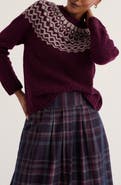 Seasalt Cornwall Port Kinnis Fair Isle Merino Wool Blend Sweater