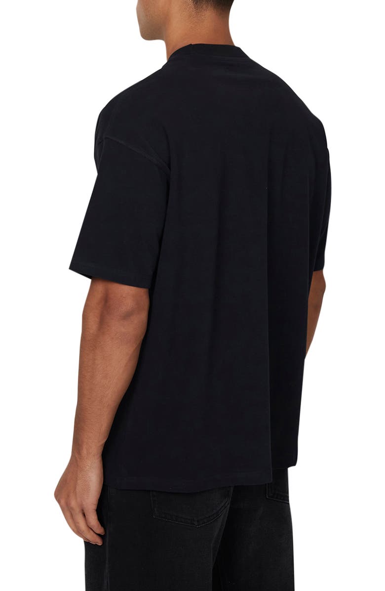 Good For Nothing Statue Print Relaxed T-shirt, Alternate, color, Black