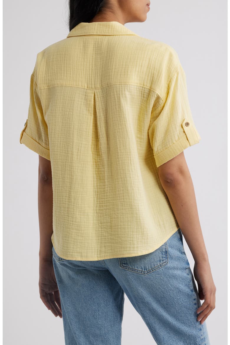 River Gauze Shirt, Alternate, color, FRESH LEMONADE