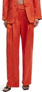 Desigual Floral Embroidery Wide Leg Pants