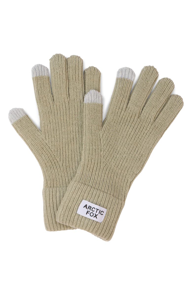 Arctic Fox & Co The Recycled Bottle Gloves, Main, color, Arctic Grey