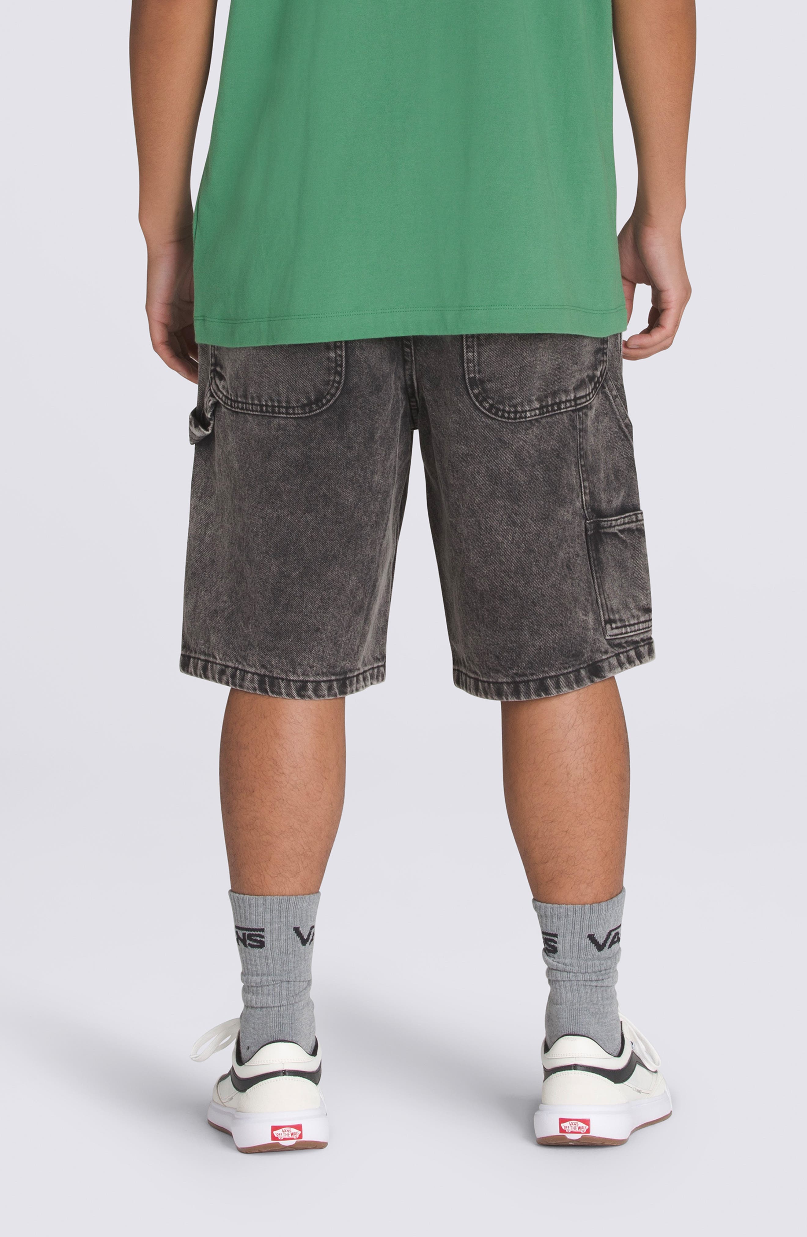 Drill Chore Loose Fit Denim Shorts - image 2