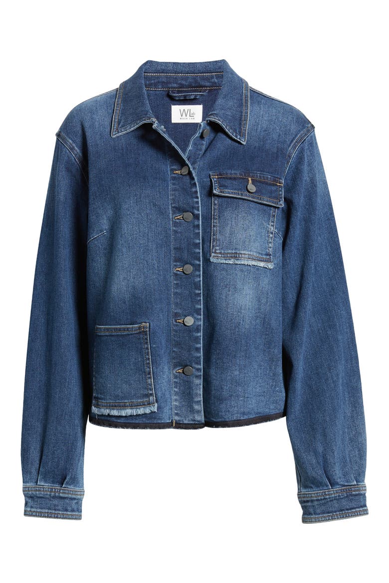 Maddie Denim Jacket, Alternate, color, SAIL BLUE