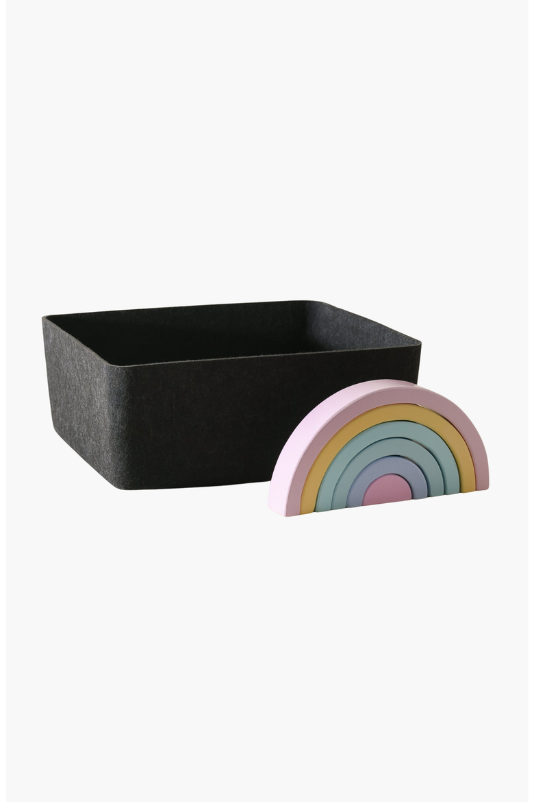 The Sculpted Bin - Large, Alternate, color, Carbon