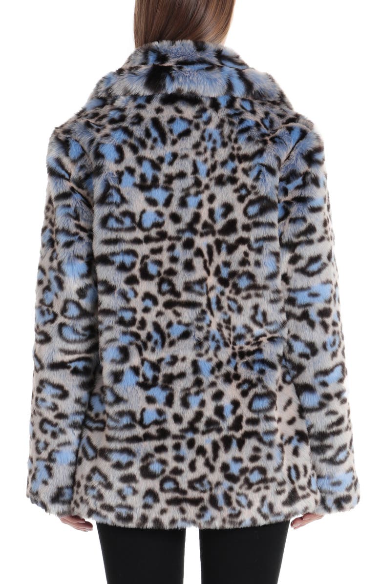Avec Les Filles Animal Print Faux Fur Coat, Alternate, color, 