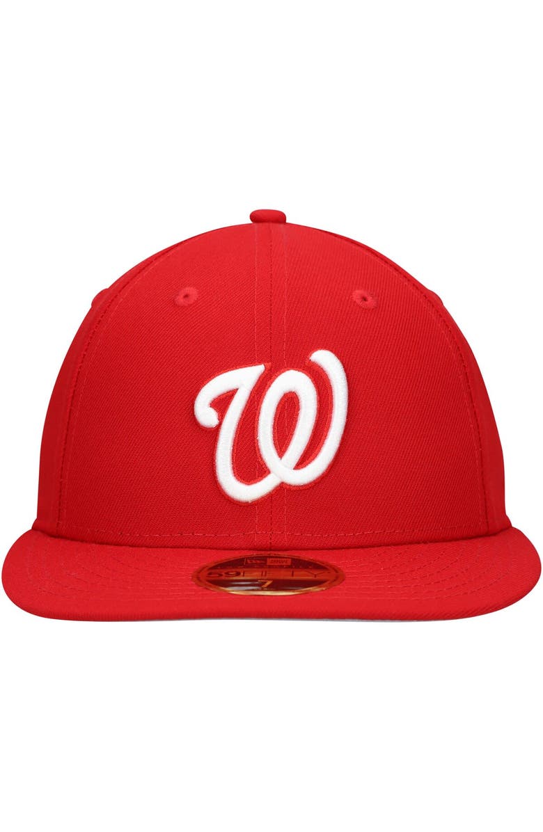 New Era Men's New Era Scarlet Washington Nationals Low Profile 59FIFTY Fitted Hat, Alternate, color, Scarlet