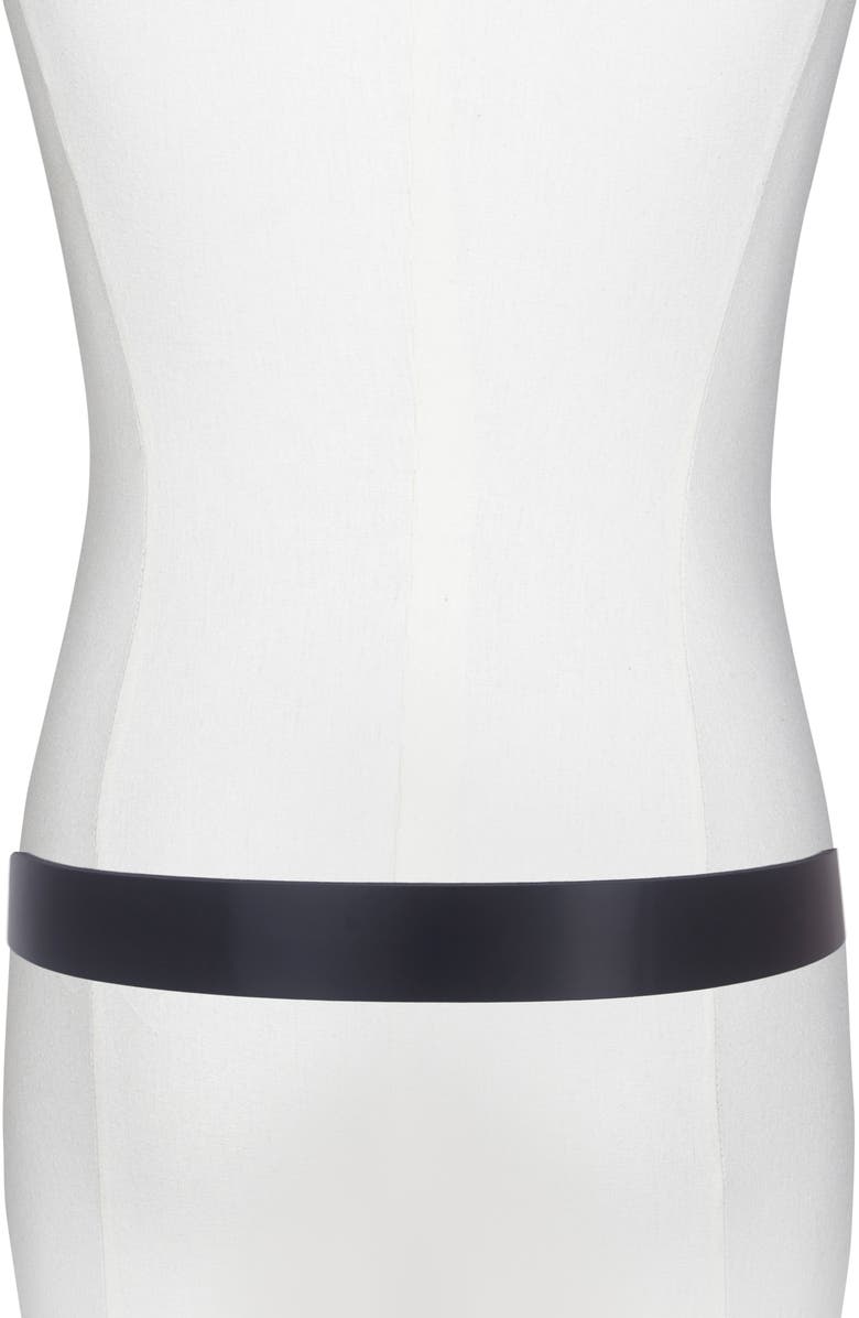 Vince Leather Belt, Alternate, color, Black/ Palladium