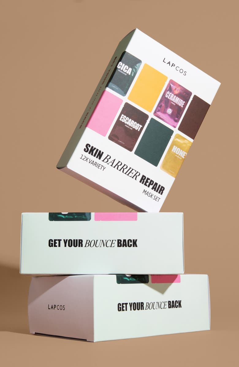 LAPCOS Skin Barrier Repair Assorted 12-Pack Sheet Mask Set, Alternate, color,