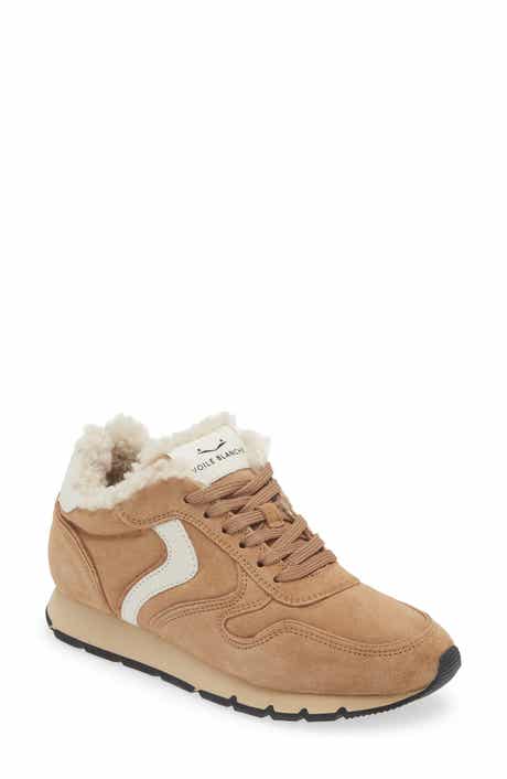 Julia Genuine Shearling & Suede Sneaker