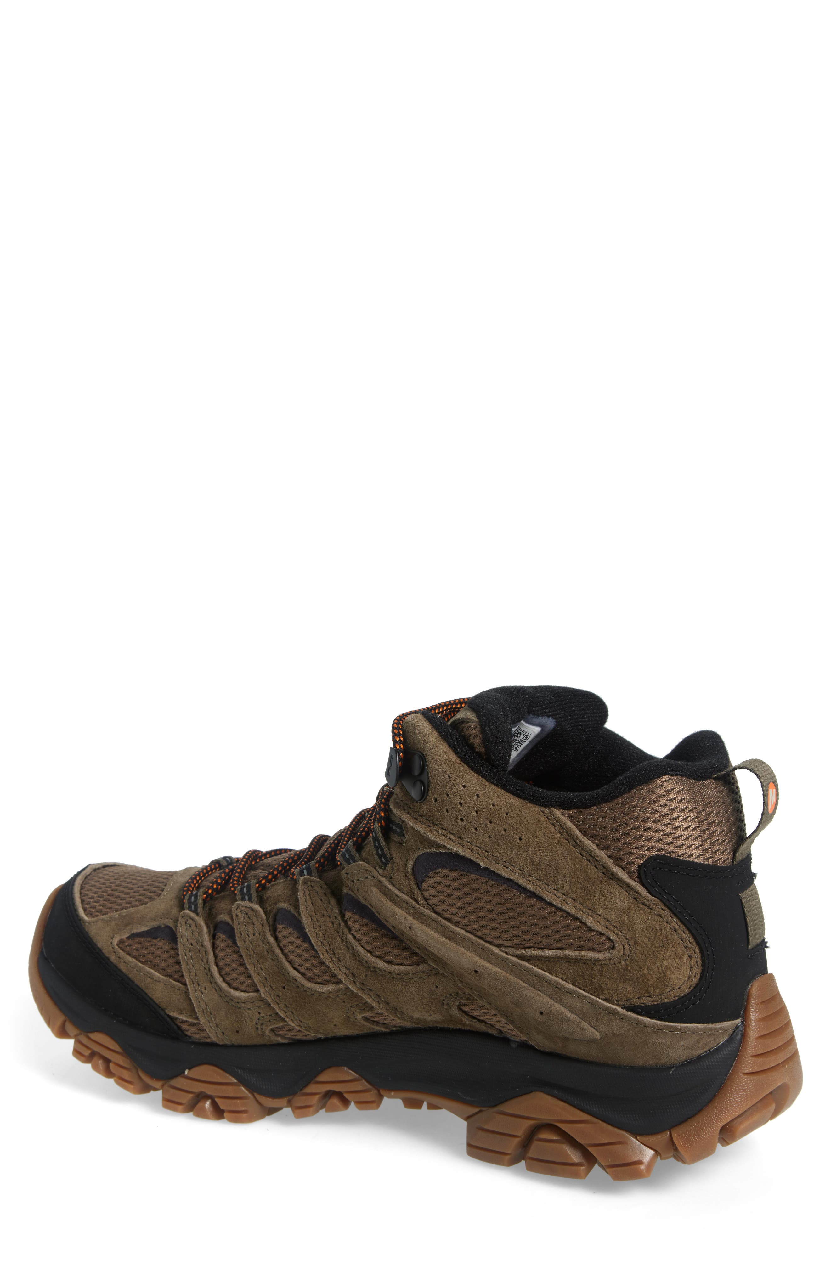 Moab 3 Mid Waterproof Hiking Shoe, Alternate, color, DARK OLIVE