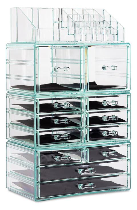 Black Clear Makeup & Jewelry Storage Case