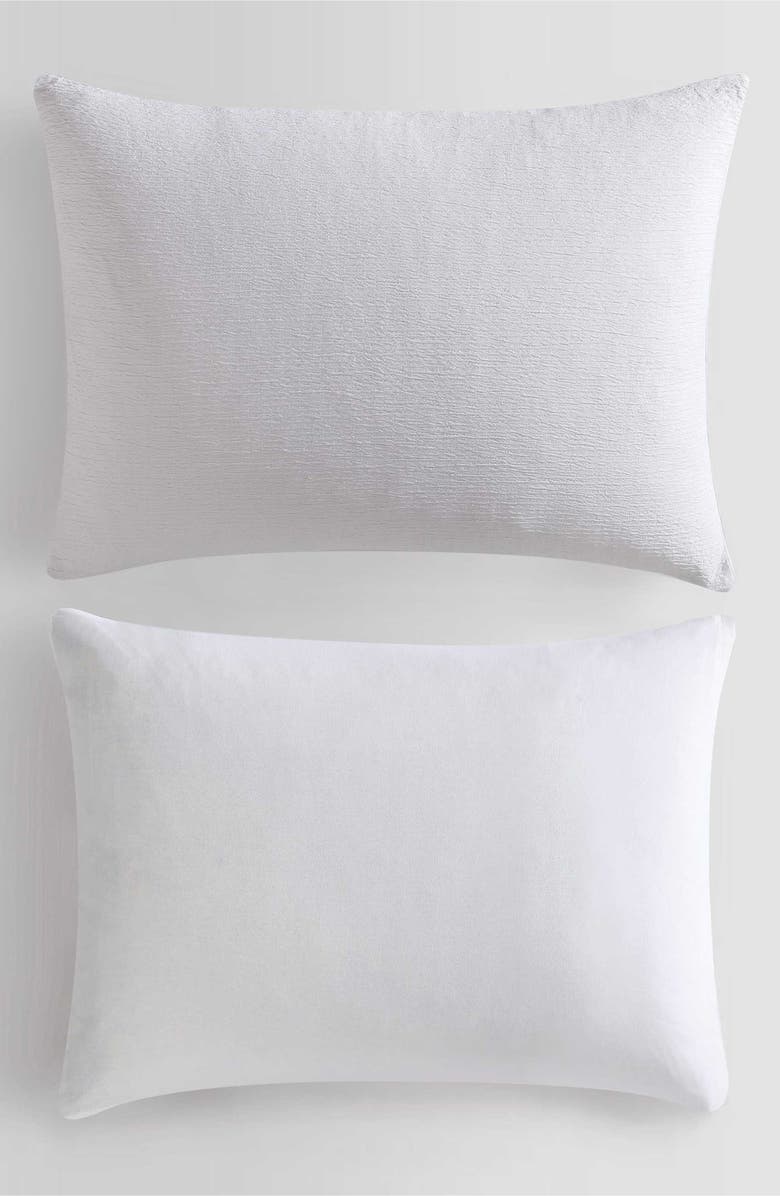 Calvin Klein Seersucker Comforter & Sham Set, Alternate, color, White