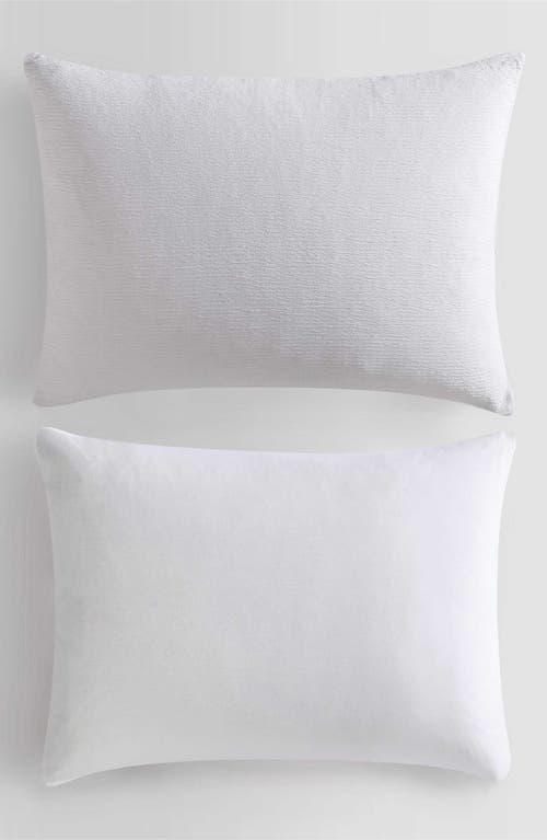 Calvin Klein Seersucker Comforter & Sham Set In White