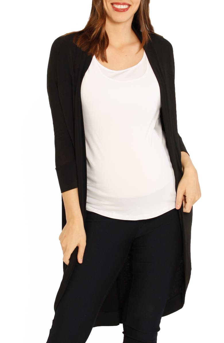 Angel Maternity Scooped Maternity Cardigan, Main, color, 