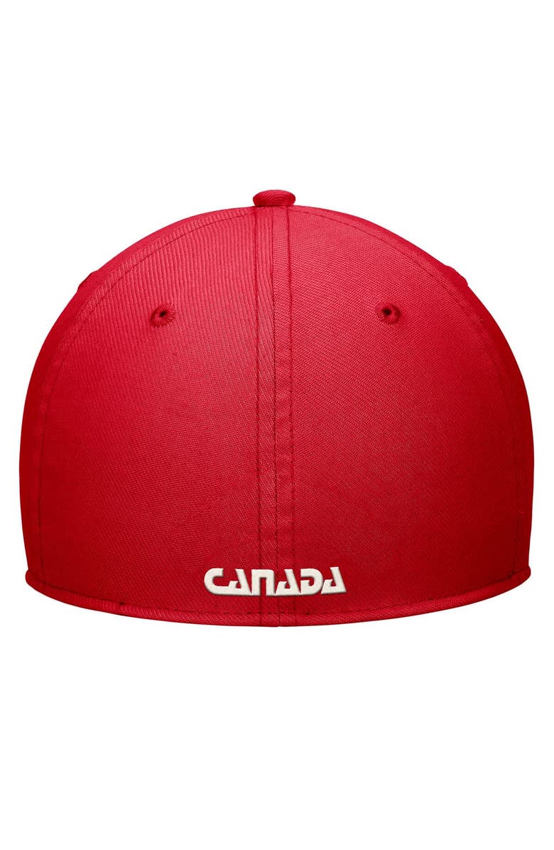 Nike Men's Nike Red Canada Soccer Rise Swoosh Performance Flex Hat, Alternate, color, Red