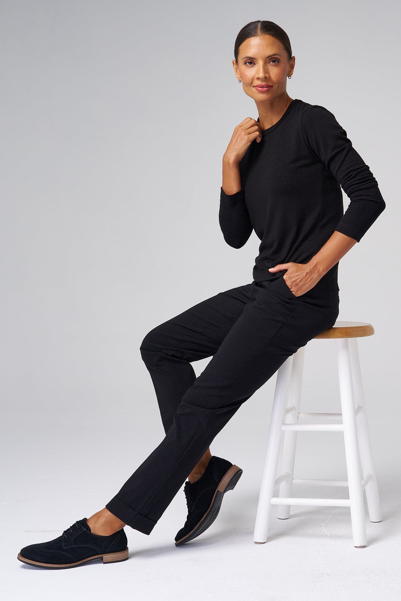 Structured Stretch Cuffed Tapered Pant - image 2