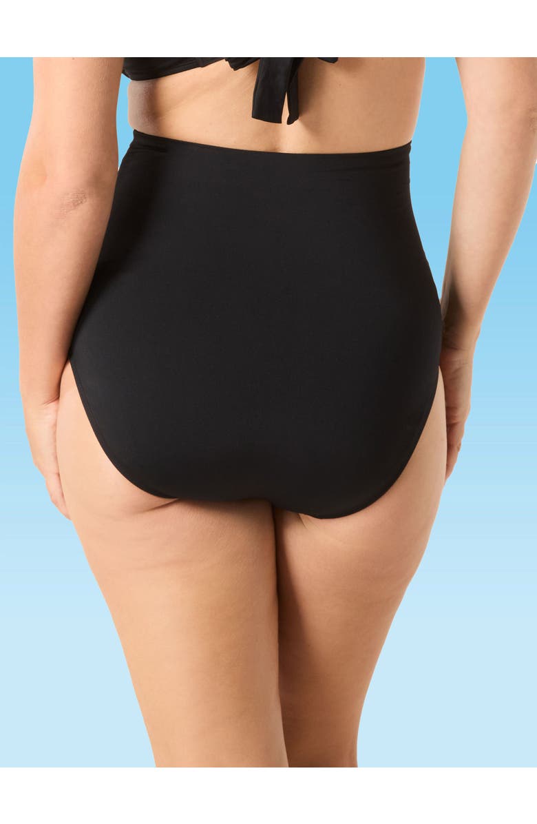 COCO REEF Serenity High Waist Bikini Swim Bottom, Alternate, color, Cast-Black