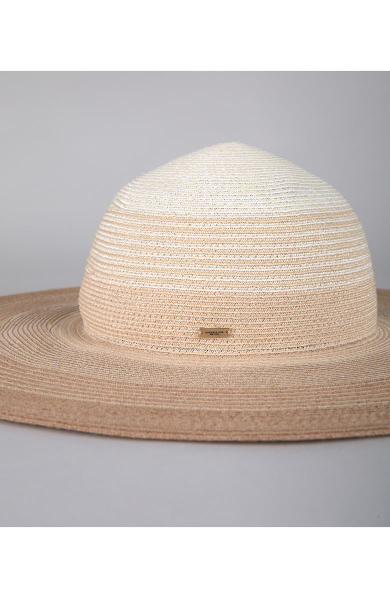 Eugenia Kim Bunny Ombré Straw Sun Hat, Alternate, color, Ivory/ Natural/ Camel