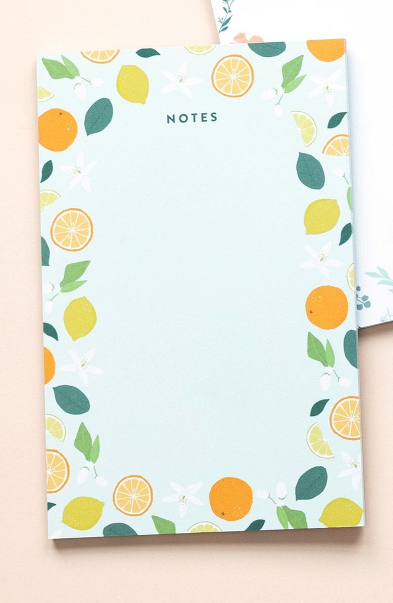 Joy Paper Co. Citrus Botanical Notes Notepad, Alternate, color, 