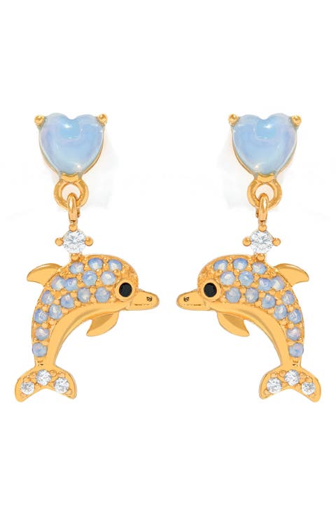 Dolphin Dangle Earrings