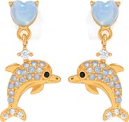Girls Crew Dolphin Dangle Earrings